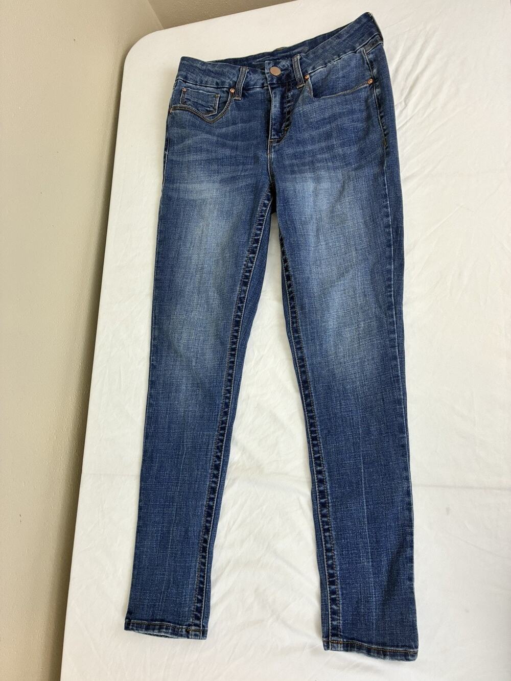 Seven7 Jeans Women's 8 Blue Denim Tummyless High Rise Skinny Stretch